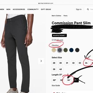 COPY - LULULEMON commission pants